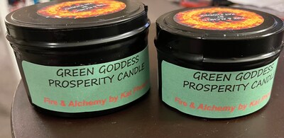 Green Goddess Prosperity Candle 6oz - image2